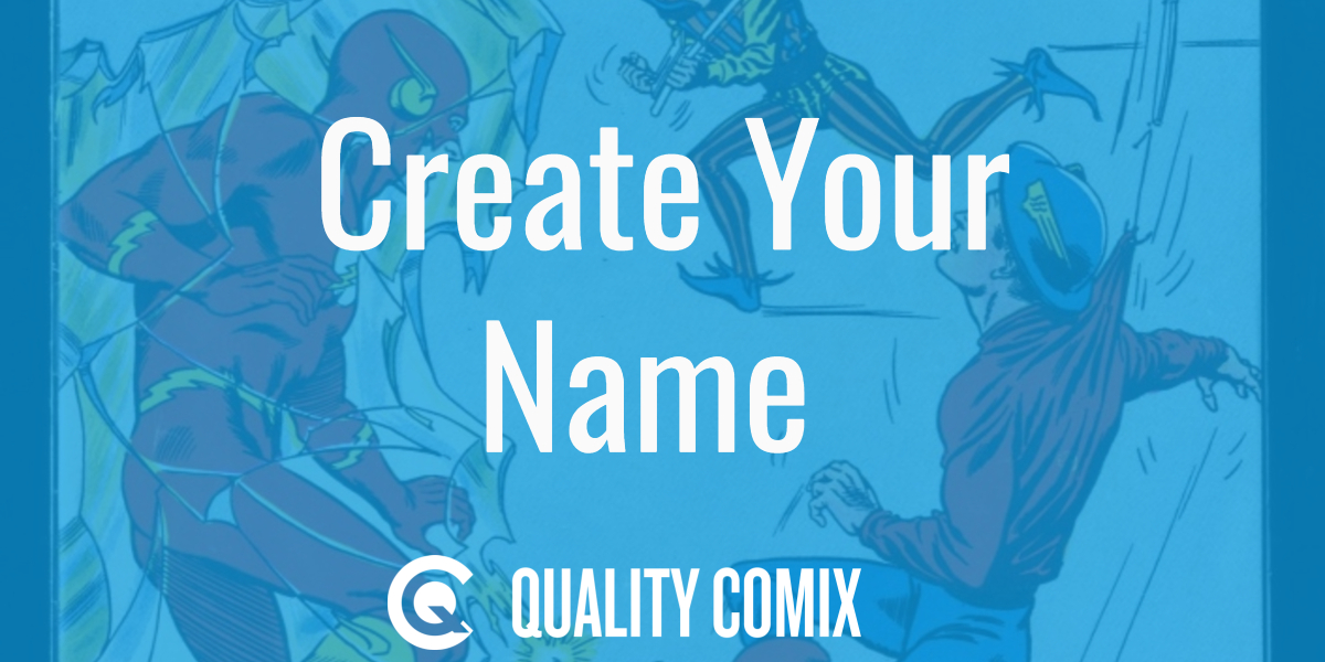 Person brainstorming superhero name ideas