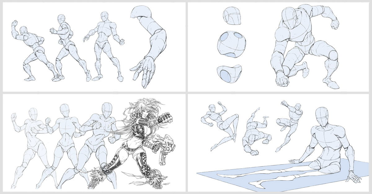 Comic book panels with colorful artwork