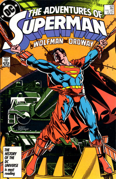 Superman in heroic action pose flying