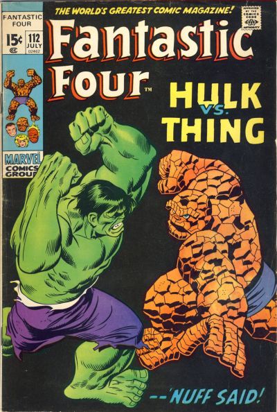 Fantastic Four issue 112 comic book cover