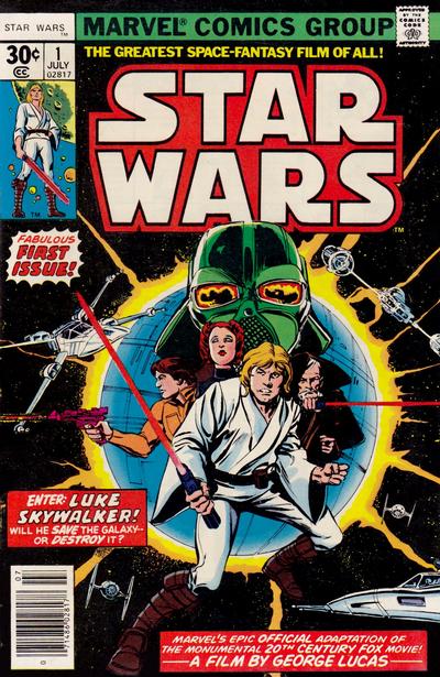 Classic Marvel Star Wars comic book cover