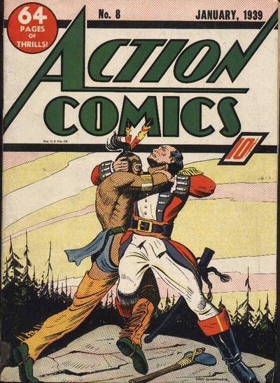 Superman in Action Comics issue 8 cover