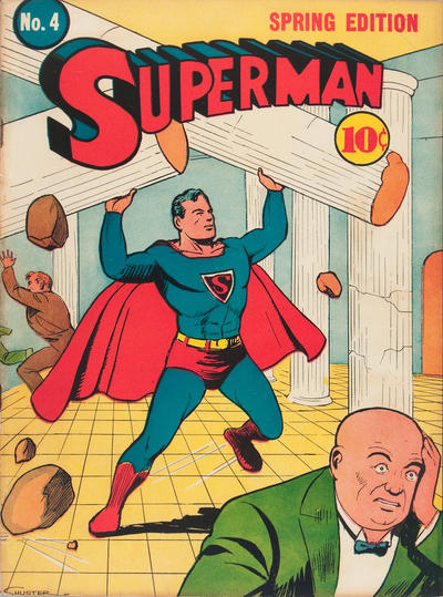 Superman #4 comic book cover art