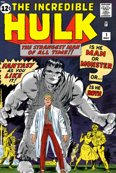 Incredible Hulk comic book cover art
