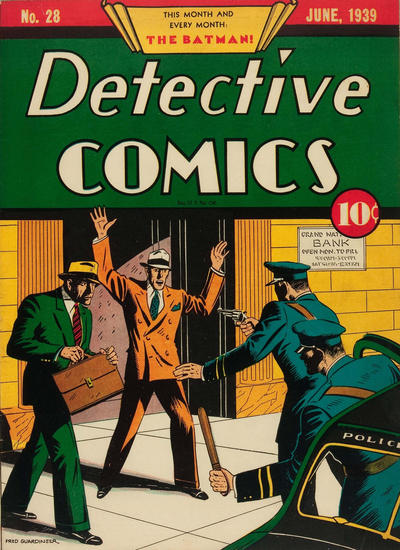 Detective Comics vintage comic book cover