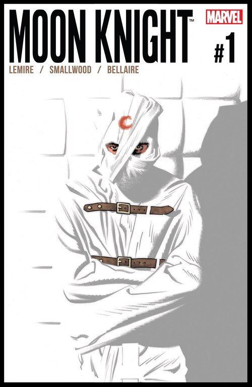 Moon Knight in white suit as Mr Knight