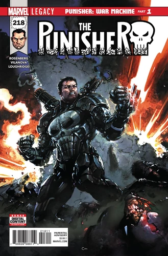 Punisher Vol. 2 issue 218 comic cover