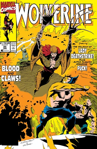 Wolverine comic book cover artwork