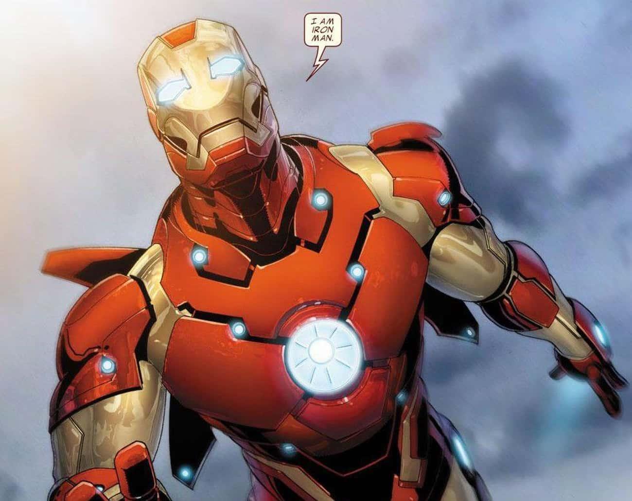 Captain America and Iron Man fighting
