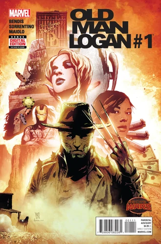 Wolverine comic book cover art