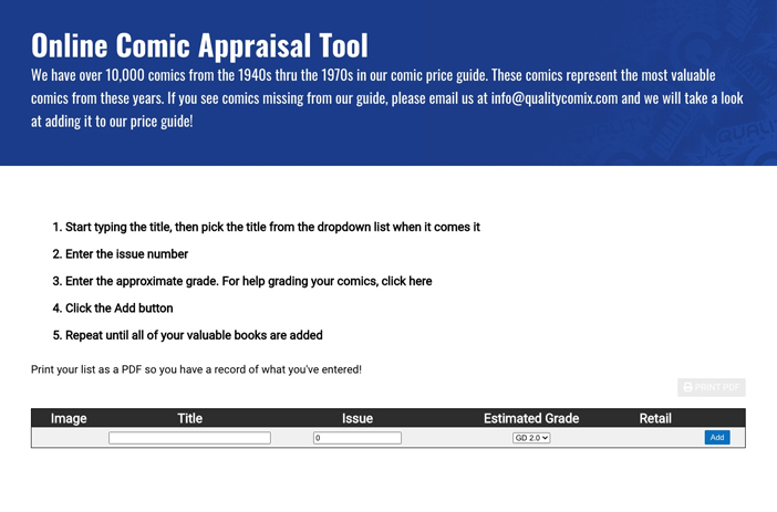 Person checking comic book price guide