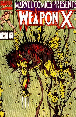Wolverine comic book cover art