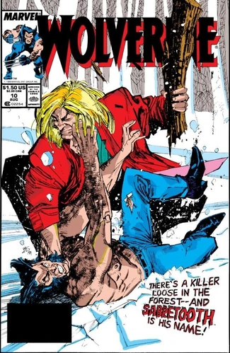 Wolverine comic book cover art