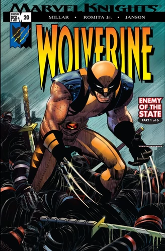 Wolverine comic book cover art