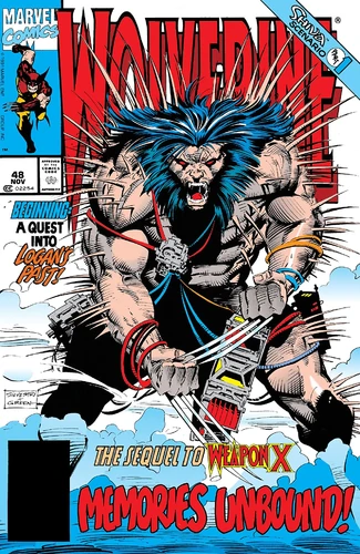 Wolverine comic book cover art