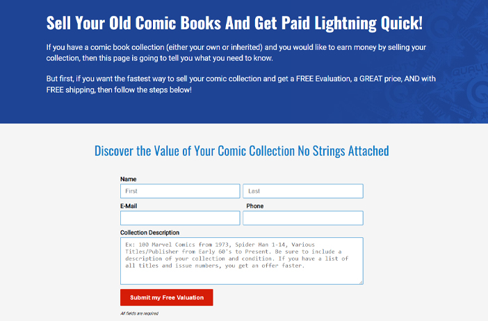Person selling comics at a booth
