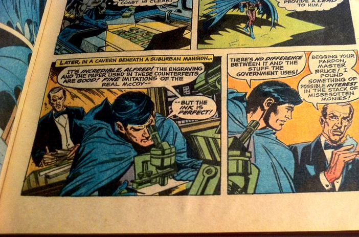 Comic book with torn cover damage