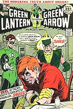 Stack of classic influential comic books