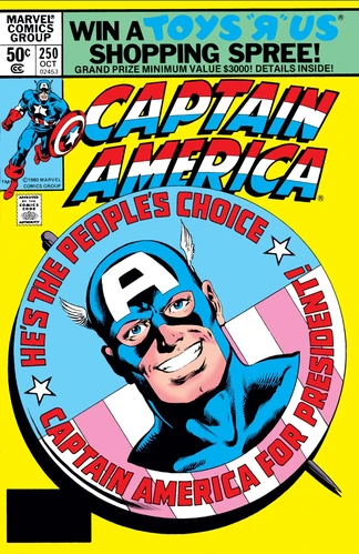 Captain America Vol. 1 issue 250 cover