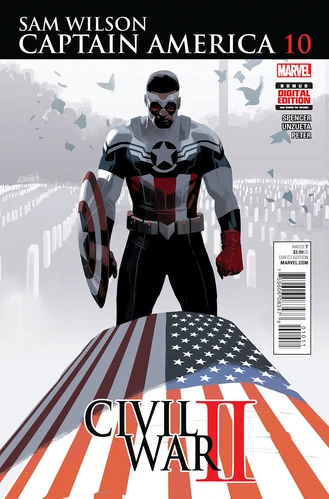 Sam Wilson Captain America in action