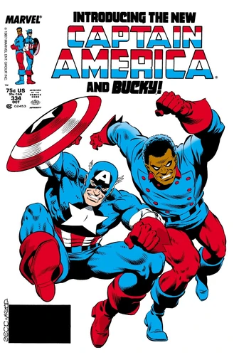 Captain America issue 334 comic book cover