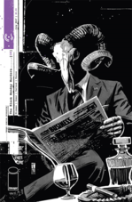 Dark occult symbols and shadowy figures