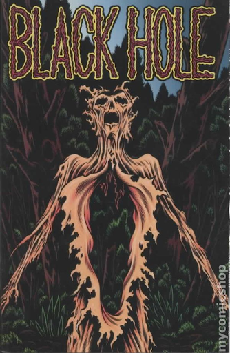 Black Hole horror comic book cover art