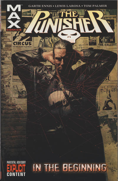 Punisher comic book cover with skull logo