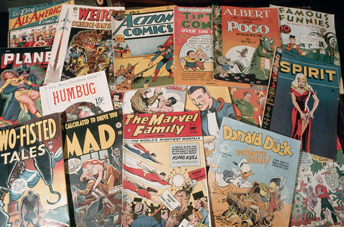 Comics from different eras side by side