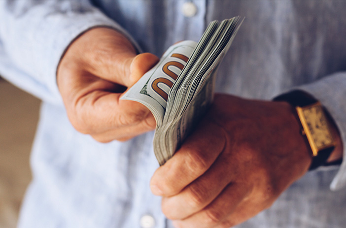 Person looking disappointed at low cash offer