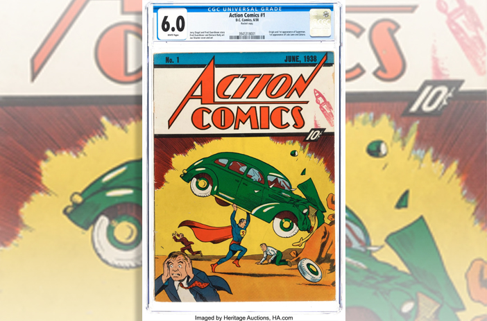 Action Comics #1 vintage comic book cover