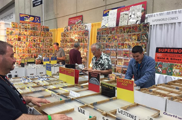 Stack of comic books for sale