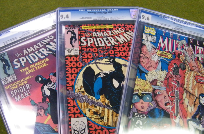 Comic book in professional grading case