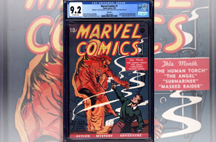 Marvel Comics #1 vintage comic book cover