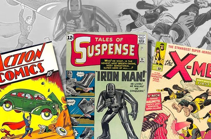 Comic book sales records chart display