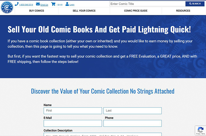 Person browsing comics at a convention