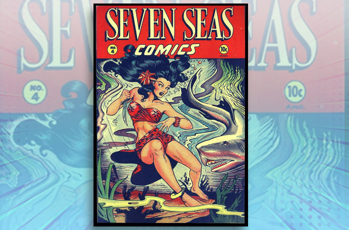 Seven Seas number four comic book cover