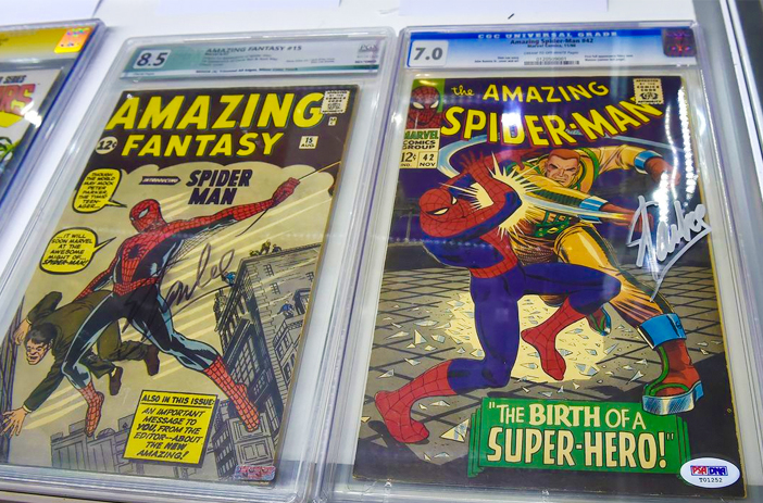 Graded comic book with authenticated signature