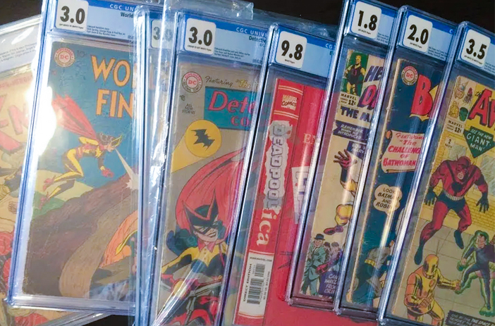 Cracked and damaged comic book slab case