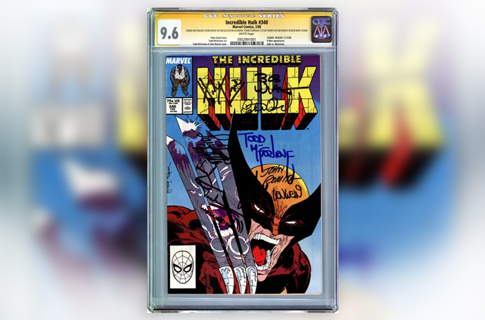 Certified pedigree comic book collection display