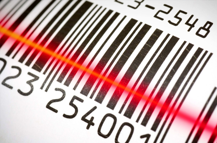 Vintage comic book UPC barcode label