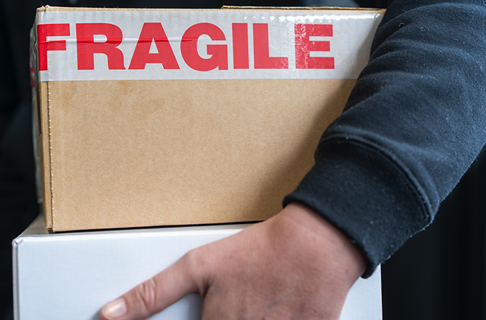 Person ignoring packaging instructions manual