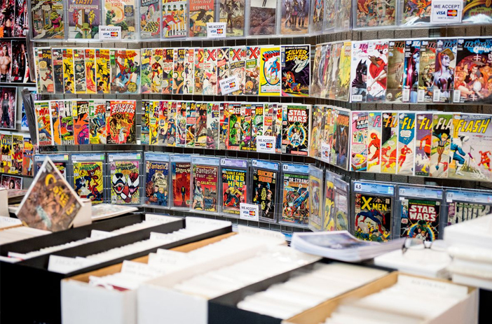 Comic book sales chart comparing two metrics