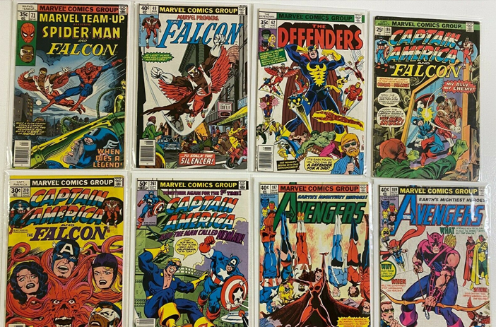Stacked serialized comic book run collection
