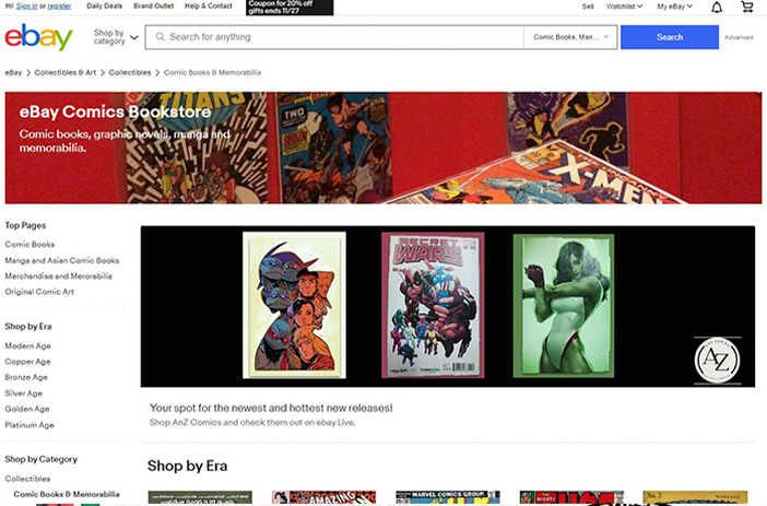 Person analyzing comic book sales charts
