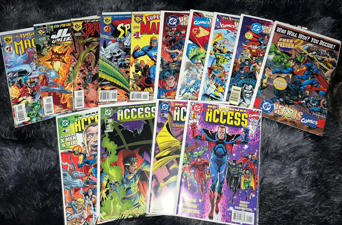 Comics displayed with bundled pricing options