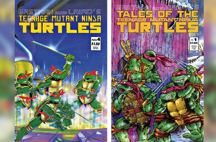 Short run comic book series stack