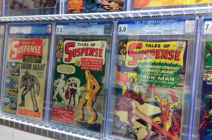 Graded comic book in protective slab