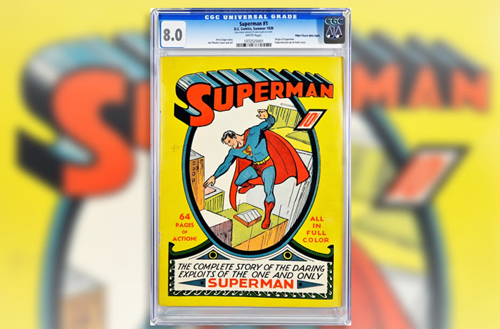 Superman #1 comic book cover art