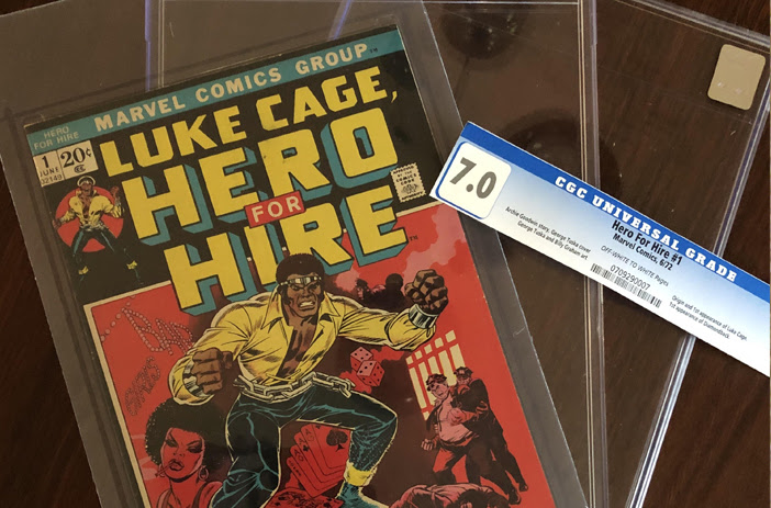 Tampered comic book in CGC holder